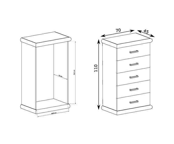 Komoda Kora K Kraft B L Kraft Zlat Maxi Orion